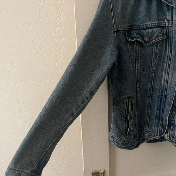 Vintage Harley Davidson womens Jeans Jacket Size S - rare vintage find - Picture 7 of 12